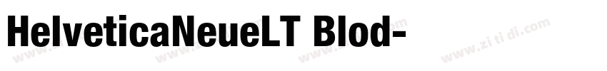 HelveticaNeueLT Blod字体转换